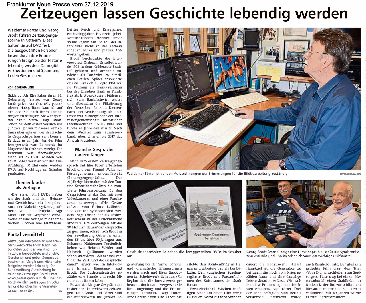 FNP 2019 12 21 Zeitzeugen